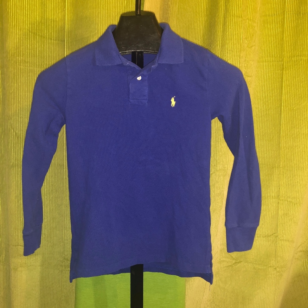 Boys Polo Ralph Lauren Long Sleeve Polo - Size M
